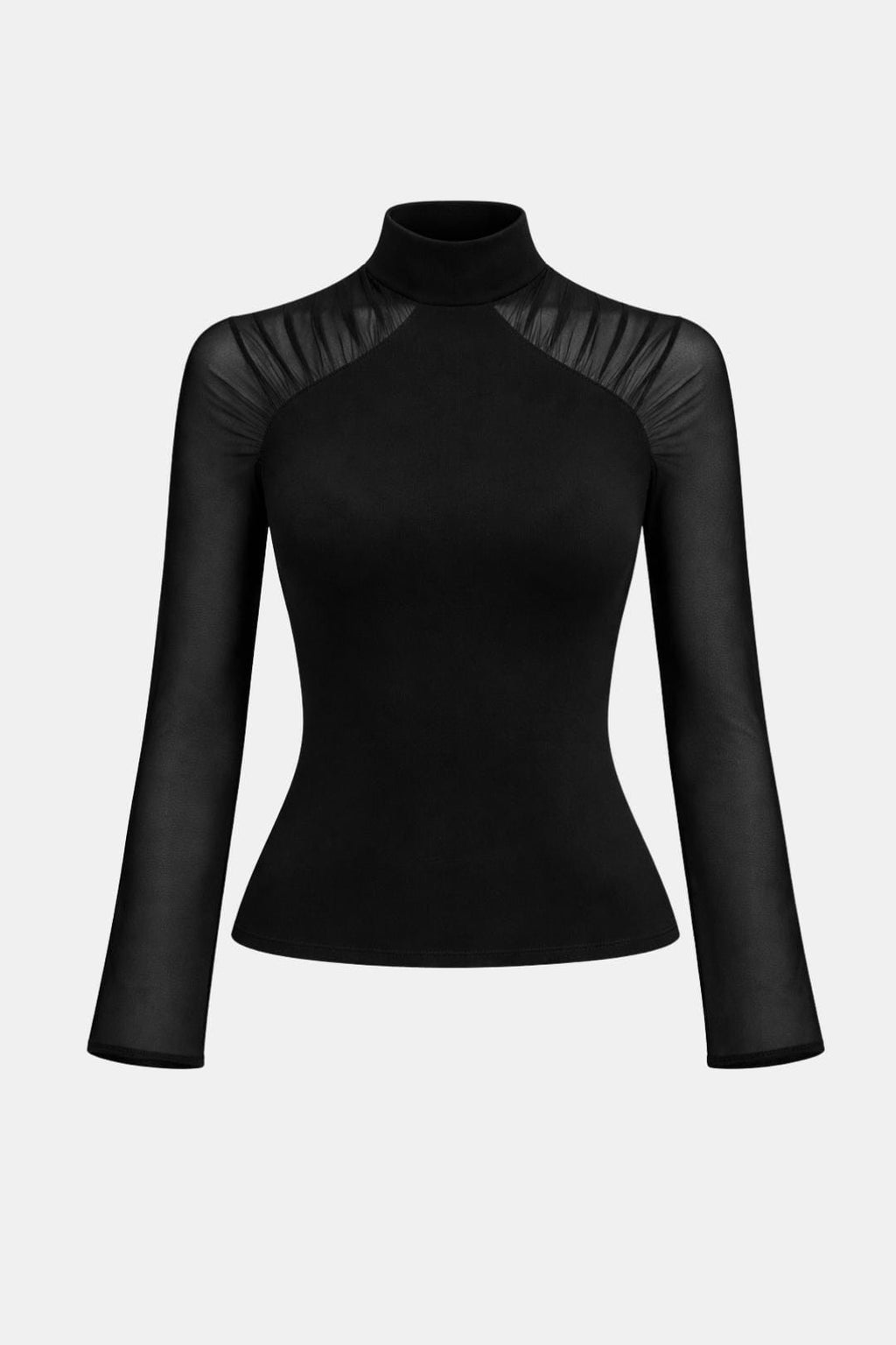 Caliana – Sheer Sleeve Fitted Blouse