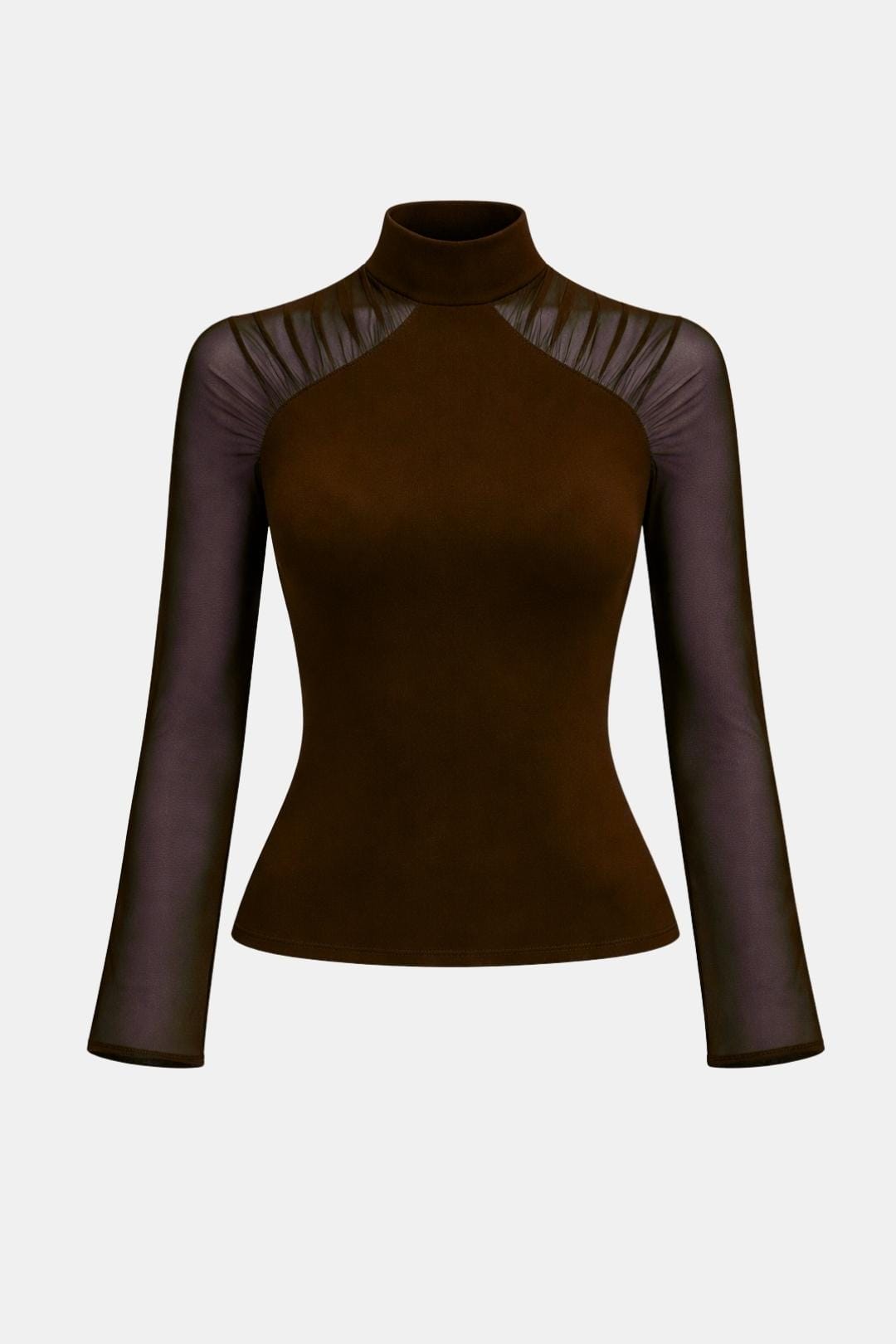 Caliana – Sheer Sleeve Fitted Blouse