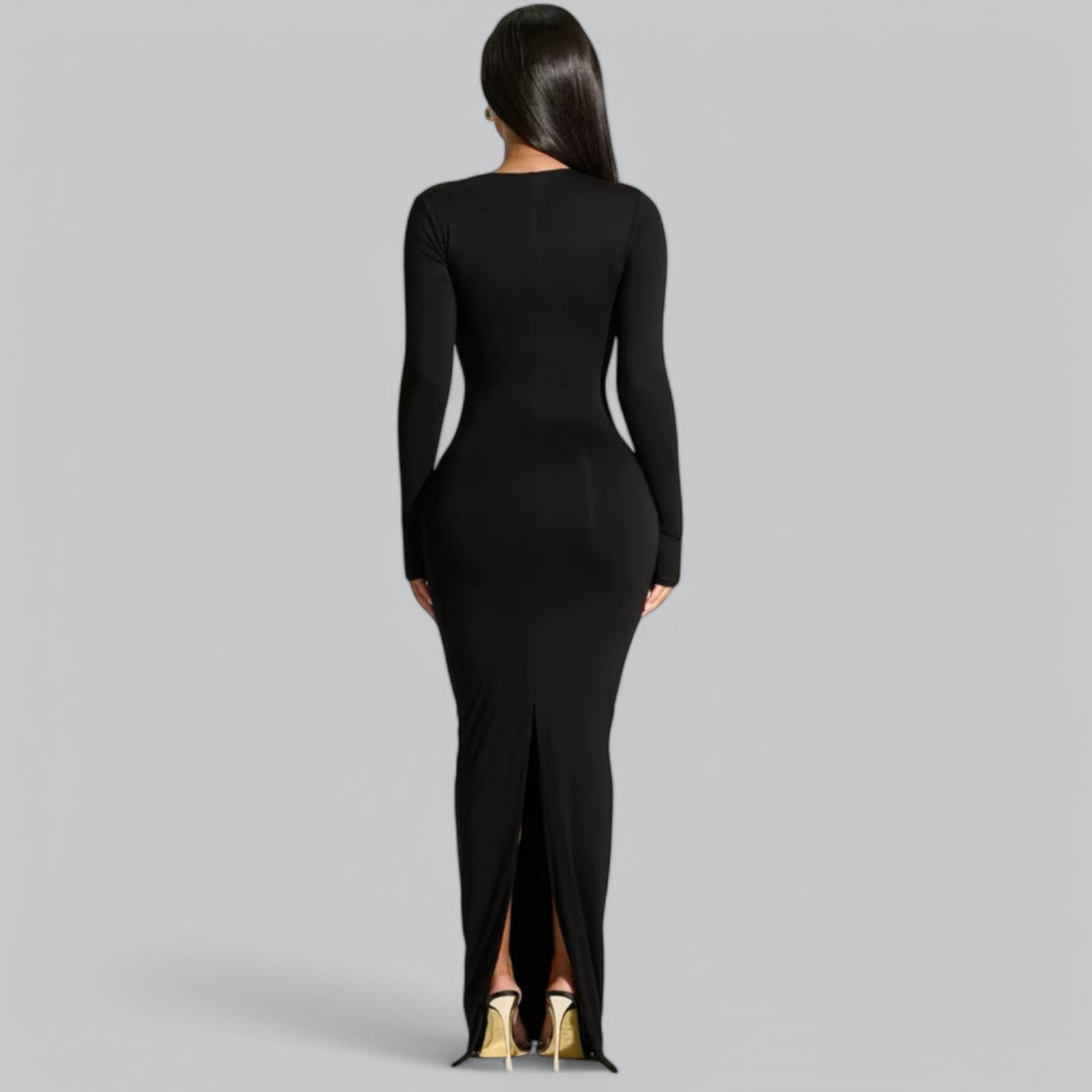 Elegant Asymmetric Maxi Party Dress