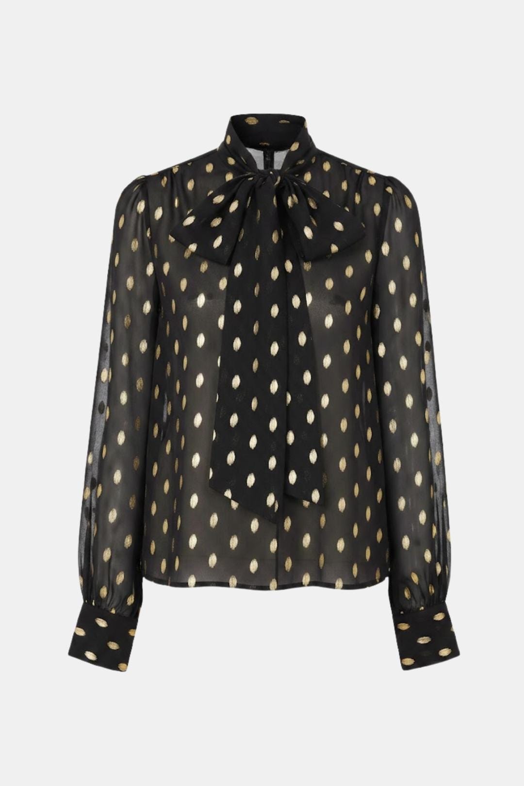 Ismera – Polka Dot Bow Neck Blouse