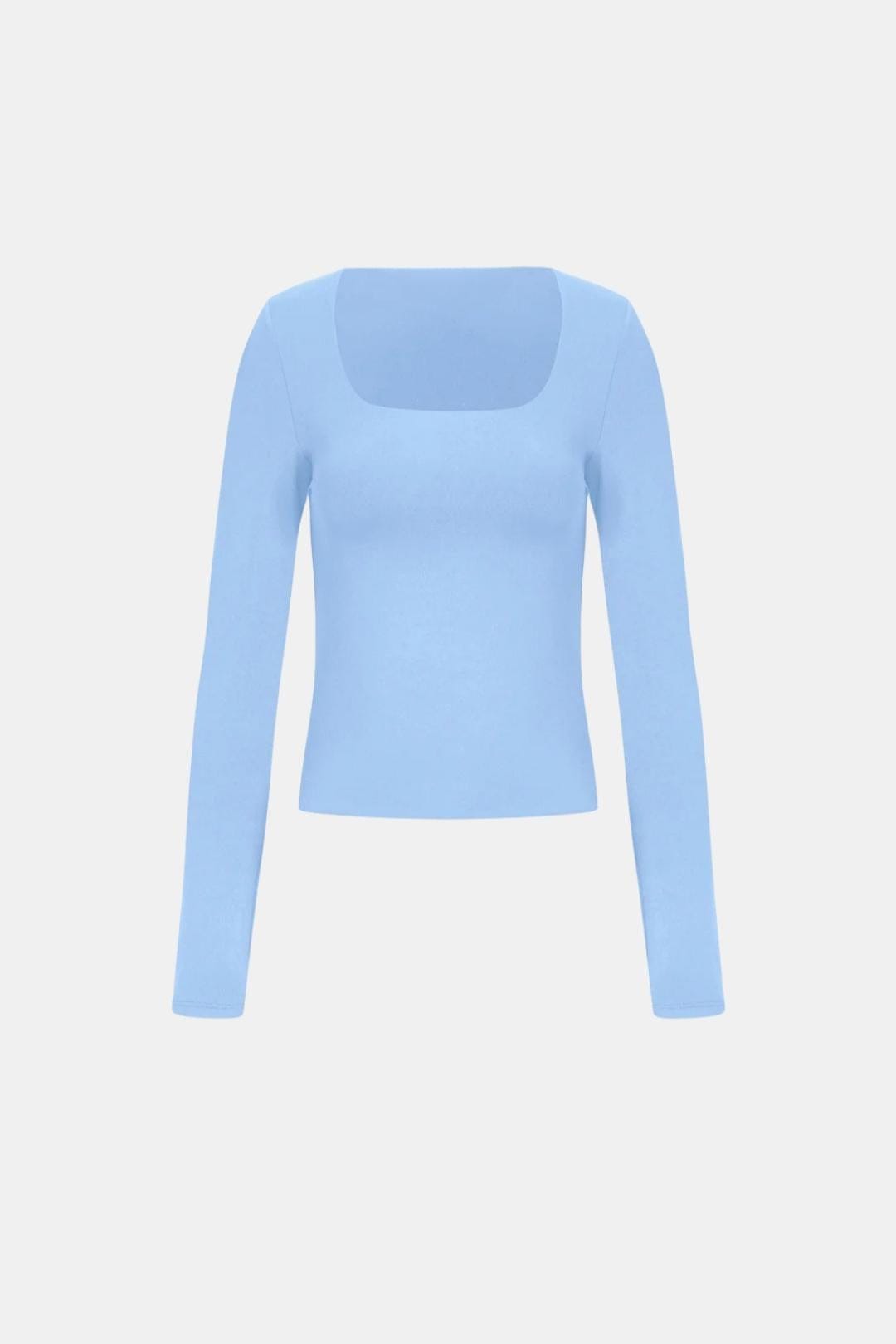 Leighton – Sculpting Long Sleeve Square-Neck Top