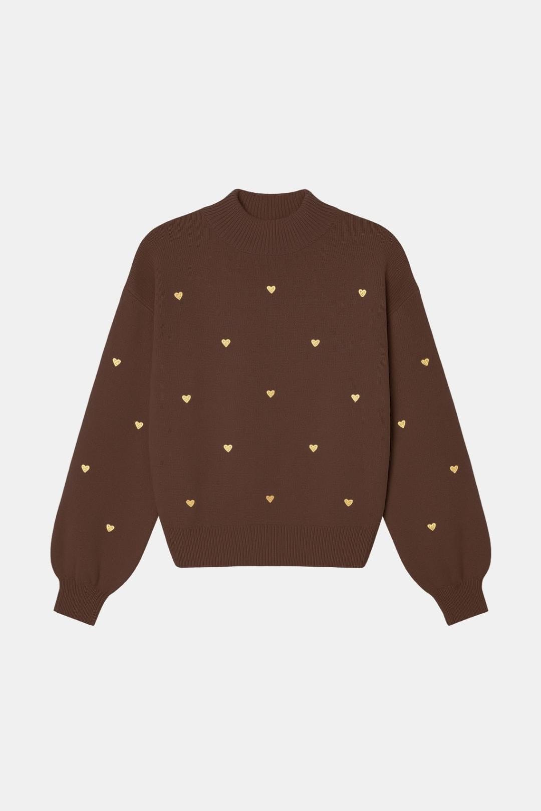 Nella – Heart Pattern Knitted Sweater