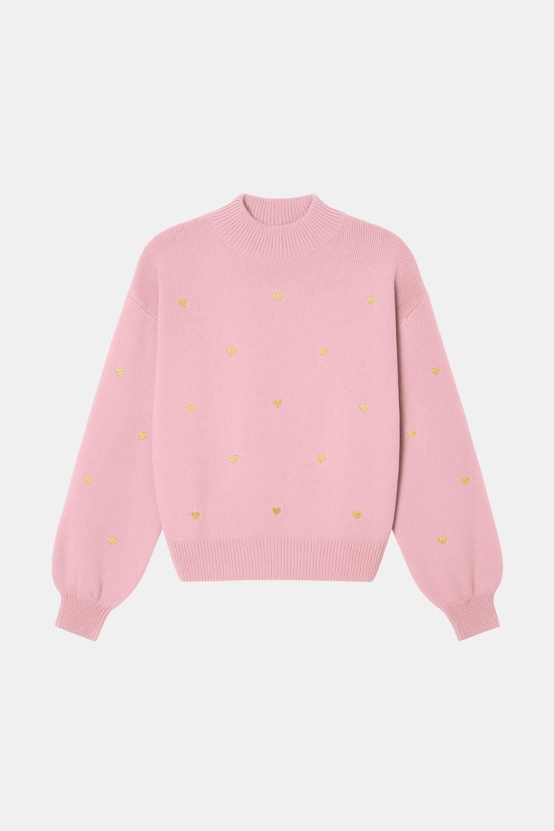 Nella – Heart Pattern Knitted Sweater