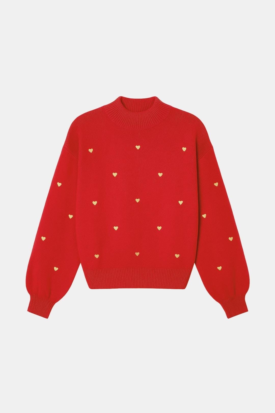 Nella – Heart Pattern Knitted Sweater