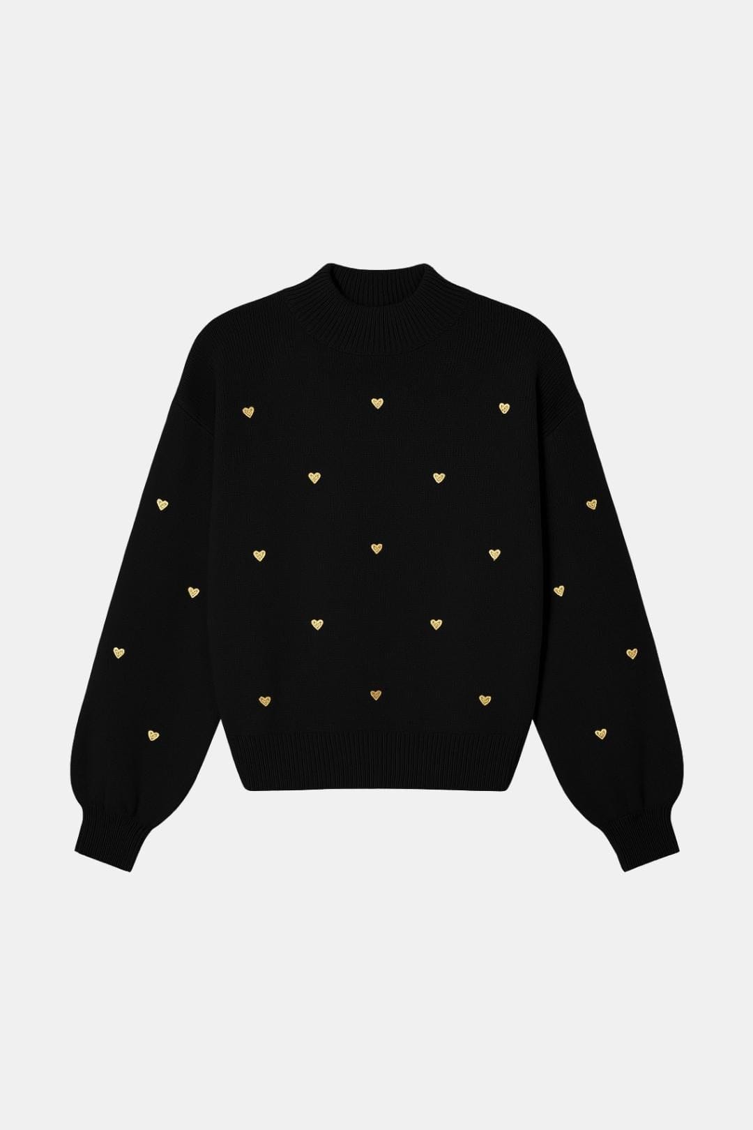 Nella – Heart Pattern Knitted Sweater