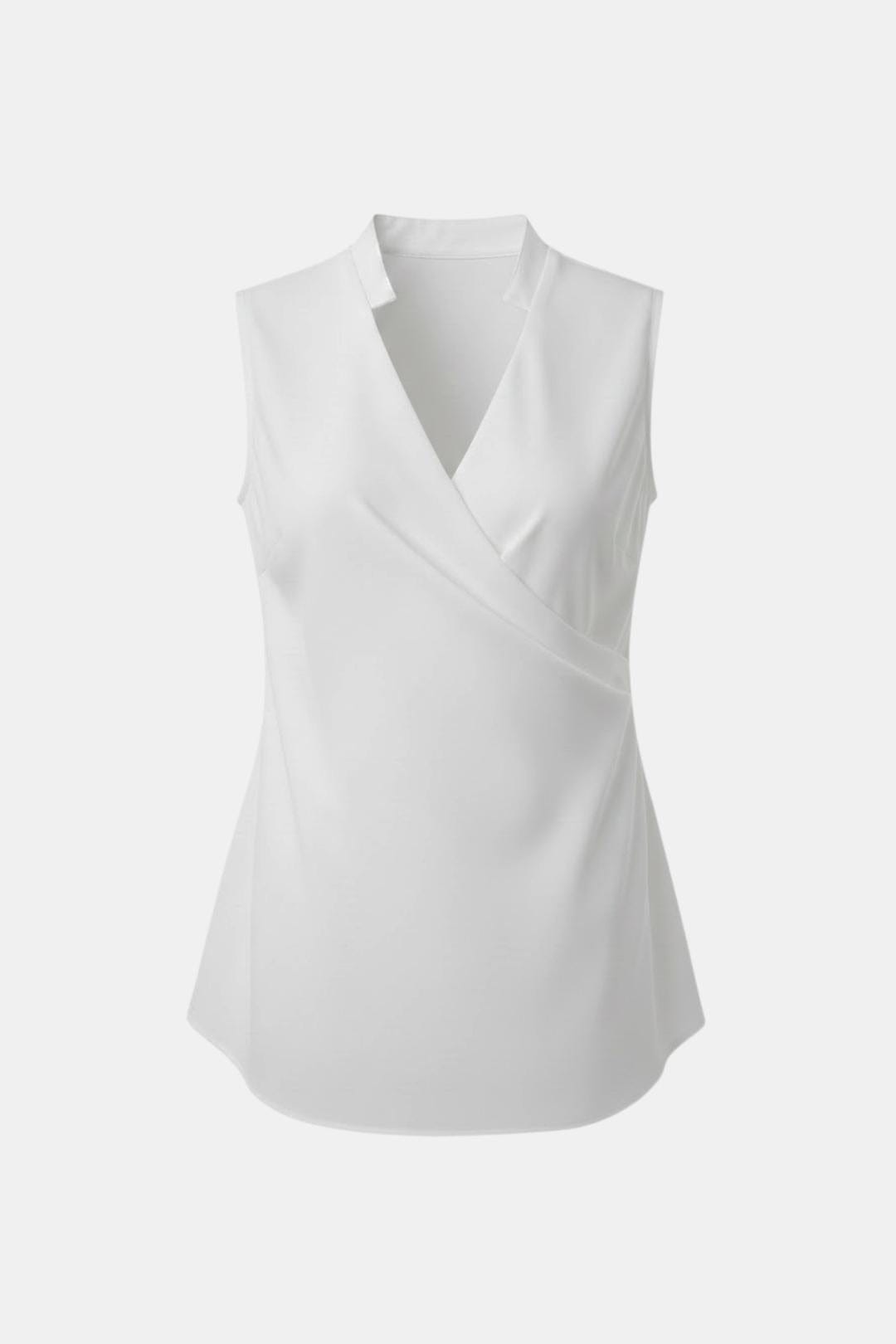 Peggy – Sleeveless V-Neck Wrap Top