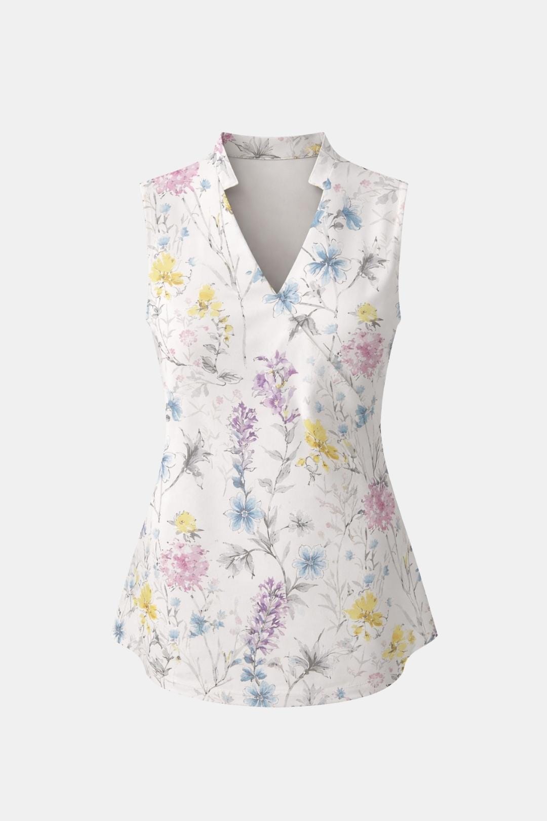 Peggy – Sleeveless V-Neck Wrap Top