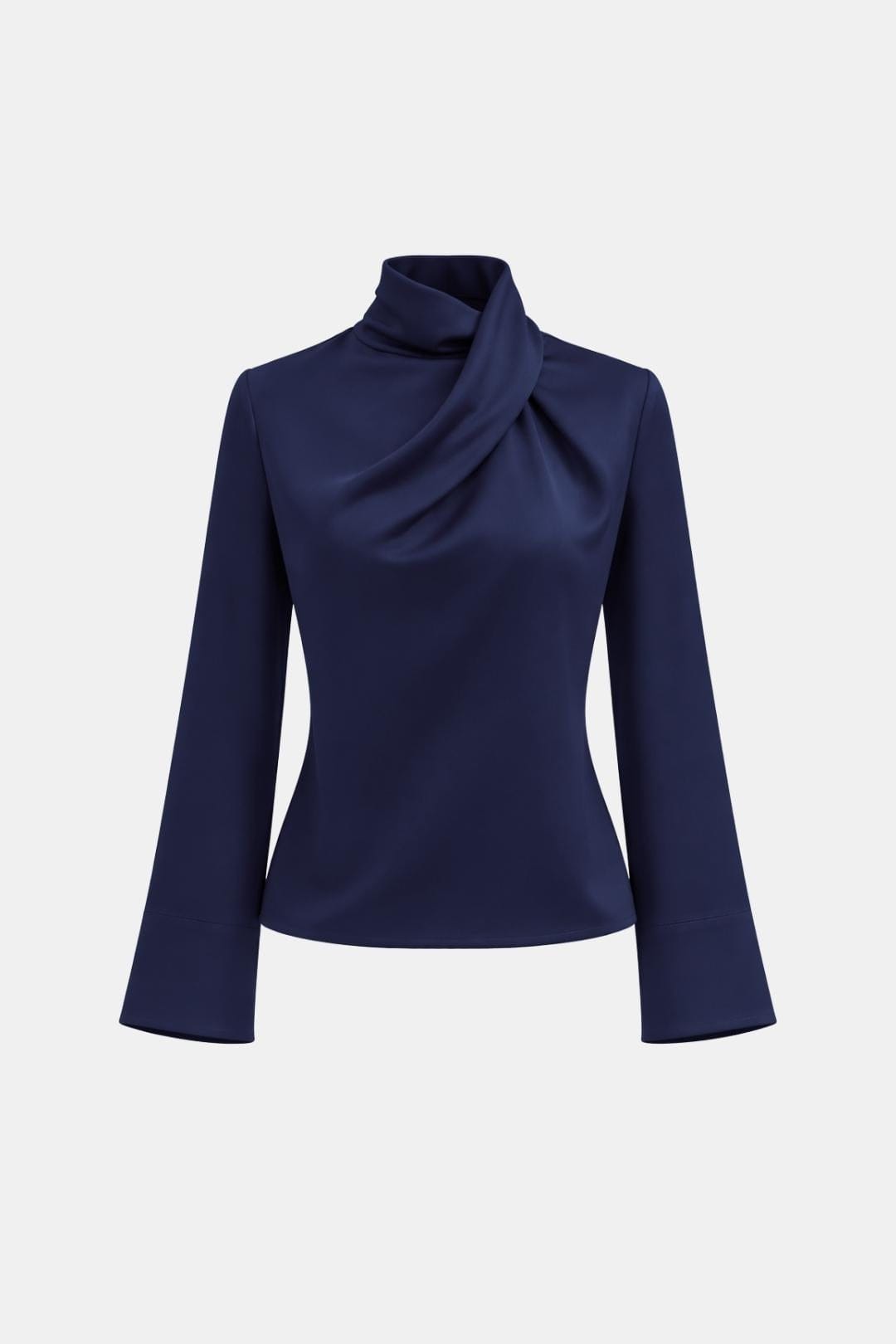 Ravella – Draped High Neck Blouse