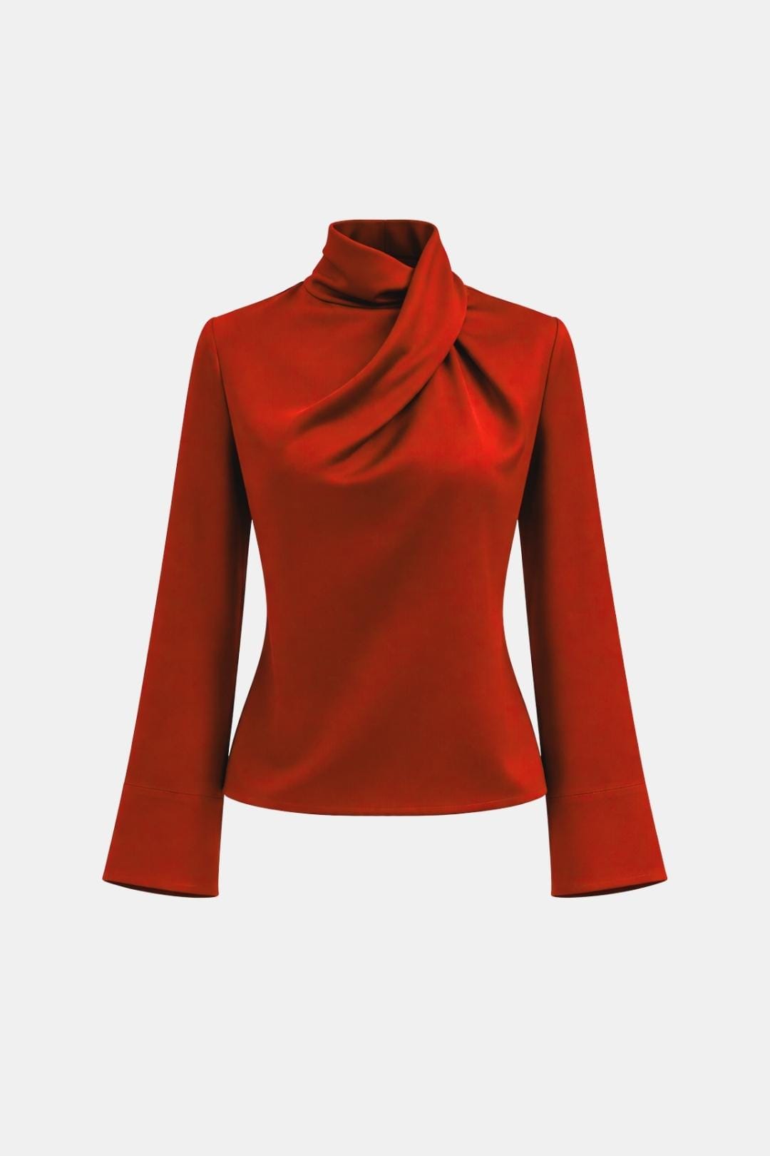 Ravella – Draped High Neck Blouse