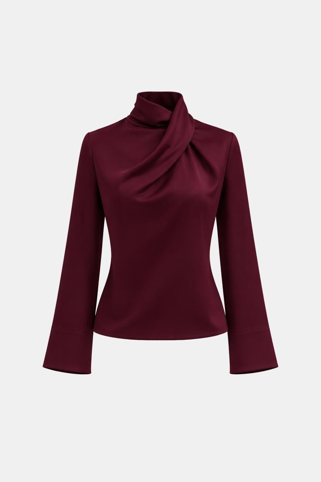 Ravella – Draped High Neck Blouse