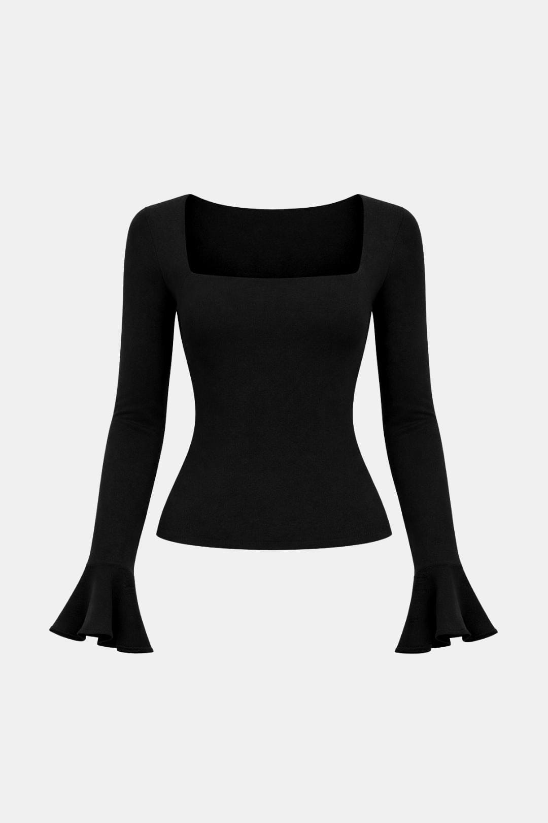 Thalassa – Square Neck Slit Flare Sleeve Tee