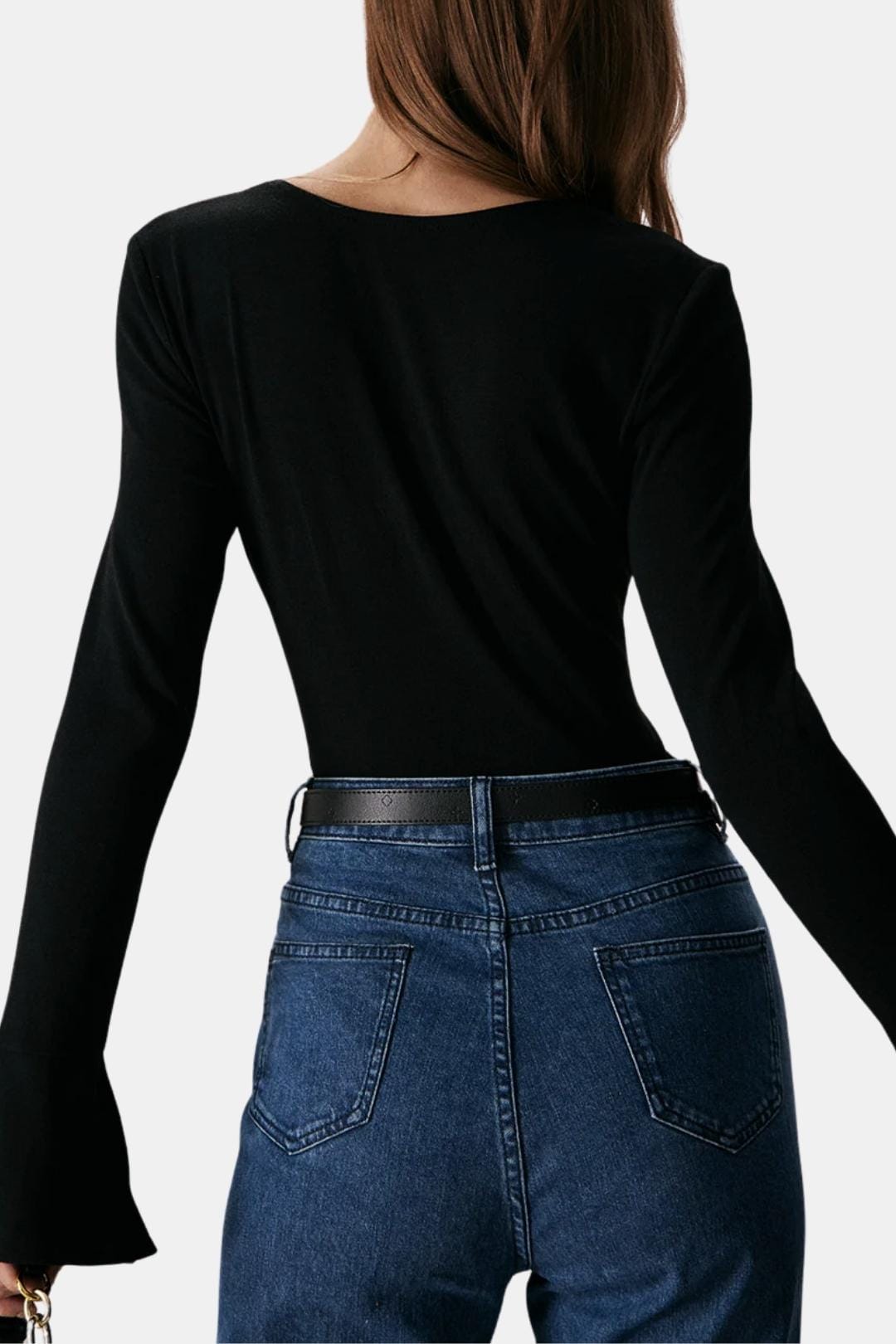 Thalassa – Square Neck Slit Flare Sleeve Tee