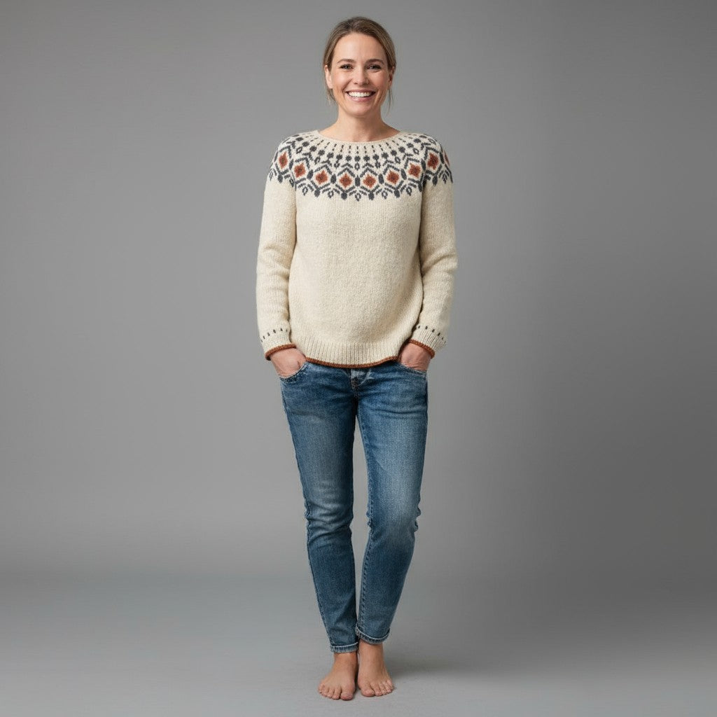 Lauren | Geometric Knit Sweater