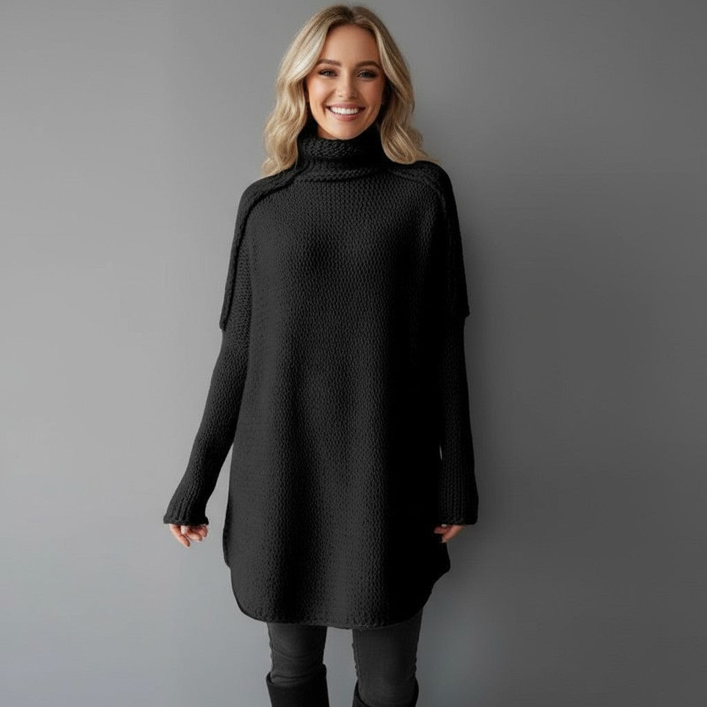 Dani | Women's Oversized Turtleneck Knit Sweater