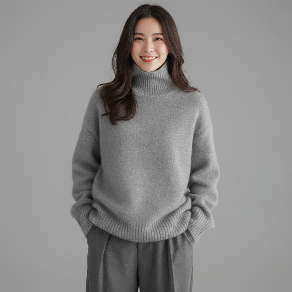 Chloe | Women's Cashmere Turtleneck Sweater