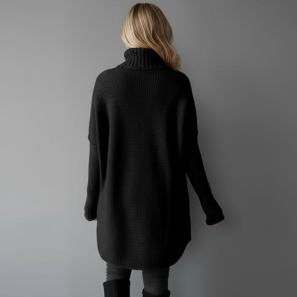 Dani | Women's Oversized Turtleneck Knit Sweater