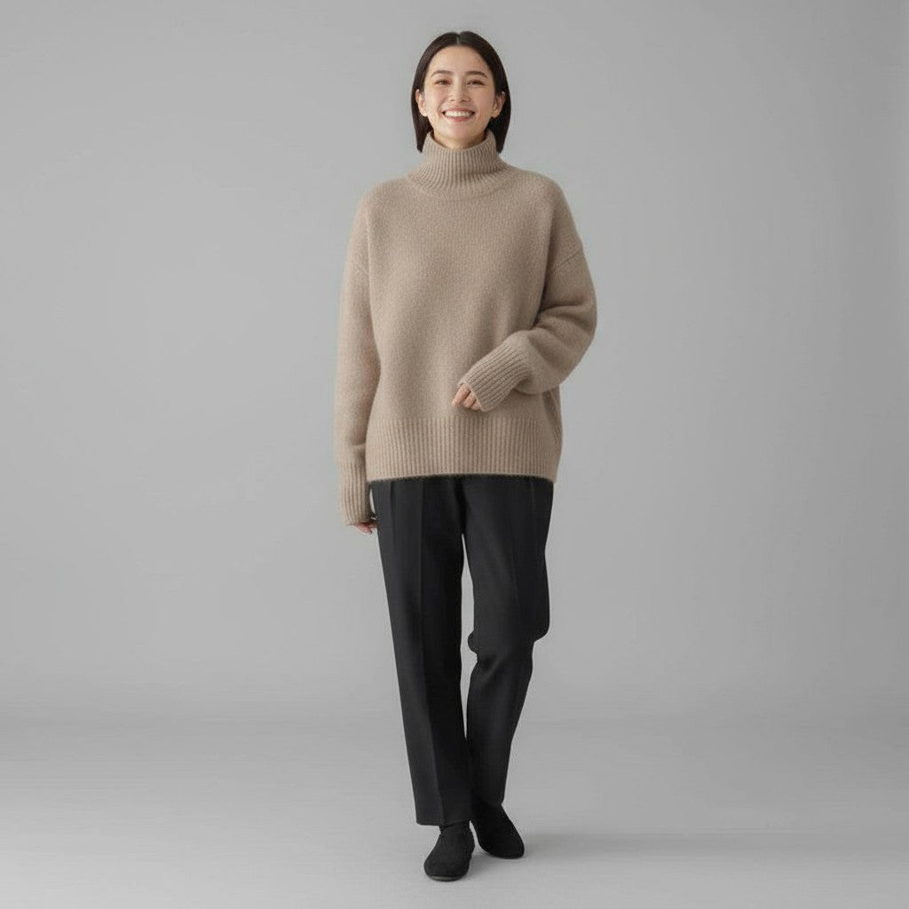 Chloe | Women's Cashmere Turtleneck Sweater